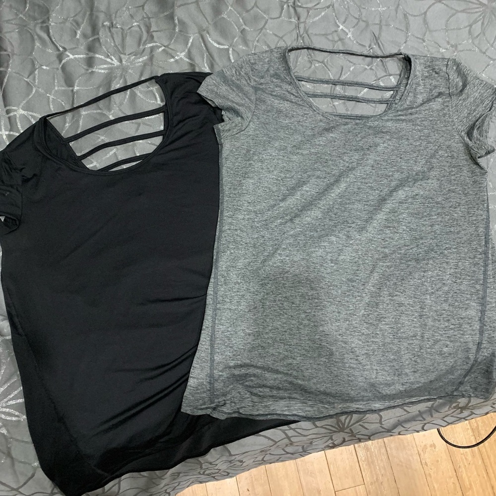 2 Short Sleeve Workout shirts